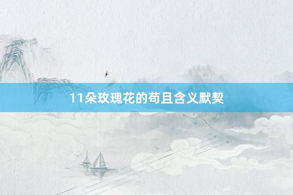 11朵玫瑰花的苟且含义默契